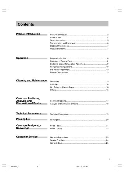 Siemens Refrigerator Operating Instructions - cover page