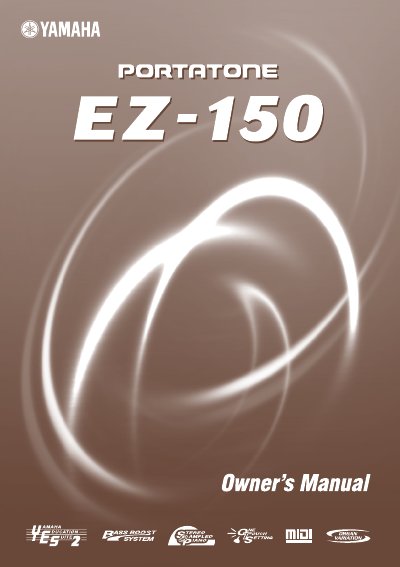 Yamaha EZ-150 PortaTone Owner's Manual - cover page
