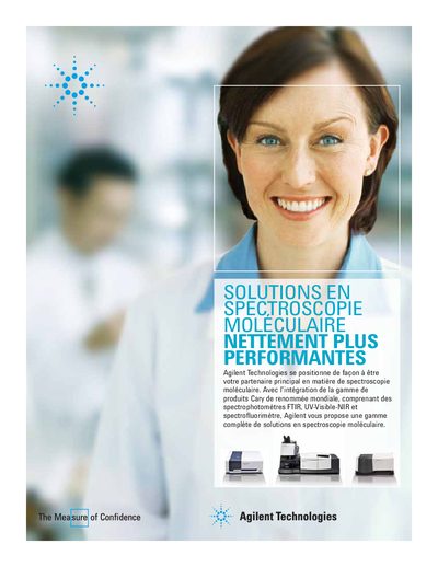 Agilent Molecular Spectroscopy Portfolio Brochure - cover page