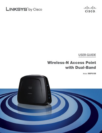 Linksys WAP610N Wireless Access Point User Guide - cover page