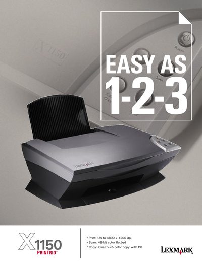 LEXMARK EASY AS 1-2-3 Manual - cover page