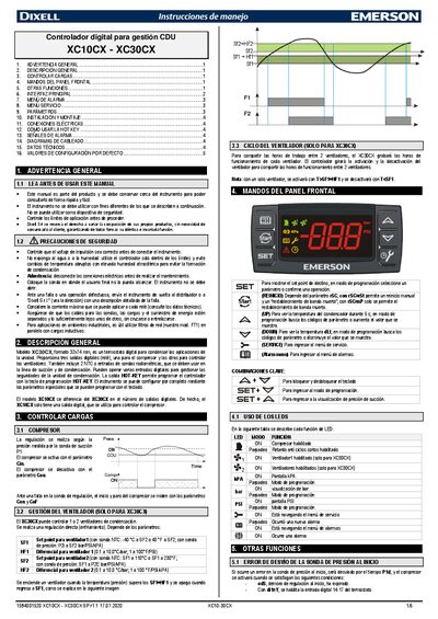 Dixell XC10CX - XC30CX Digital Controller User Manual - cover page