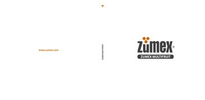 Zumex Multifrui t Juice Extractor User Manual - cover page