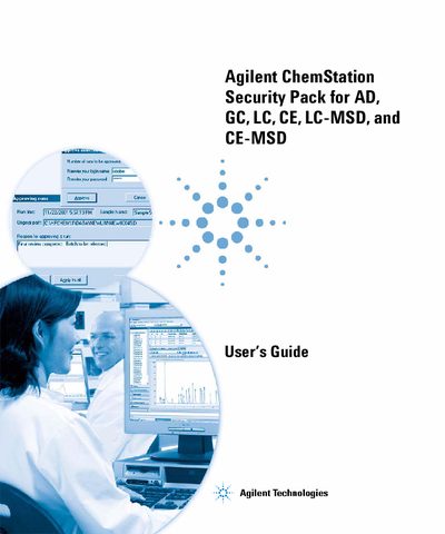 Agilent ChemStation Security Pack for AD GC LC CE LC-MSD CE-MSD User Guide - cover page