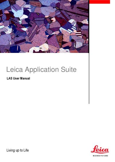 Leica LAS User Manual