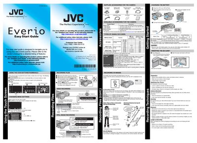 JVC Everio LYT2308-002A-M Quick Start Guide - cover page