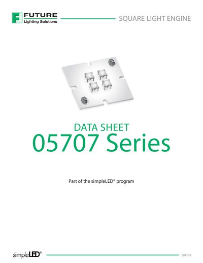 Future 05707 Light Engine Datasheet - cover page