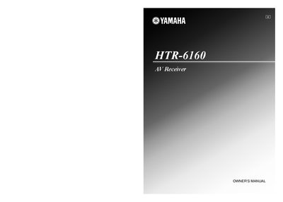 Yamaha HTR-6160 AV Receiver Owner's Manual - cover page