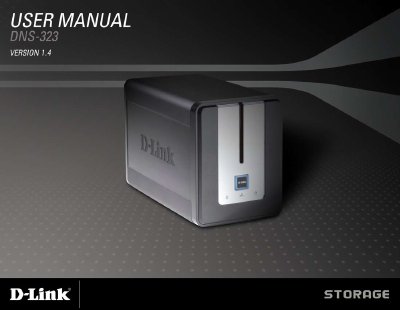 D-Link DNS-323 User Manual - cover page