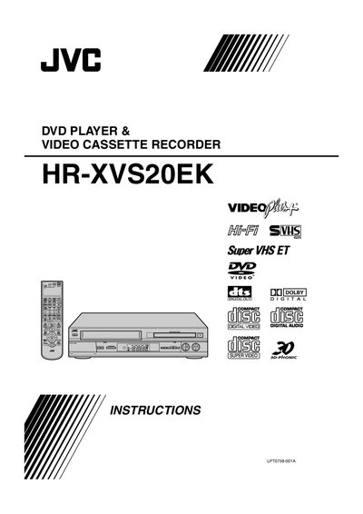 JVC HR-VXS20EK Manual - cover page