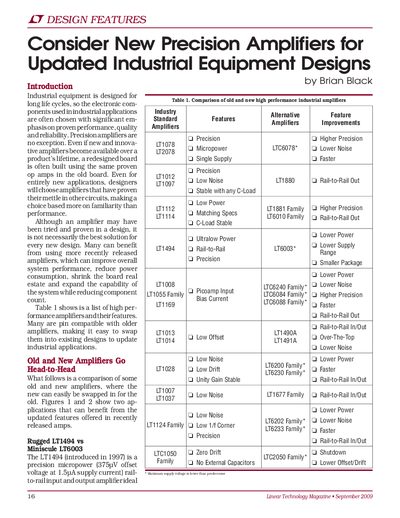 LINEAR LT1494 LT6036 Manual - cover page