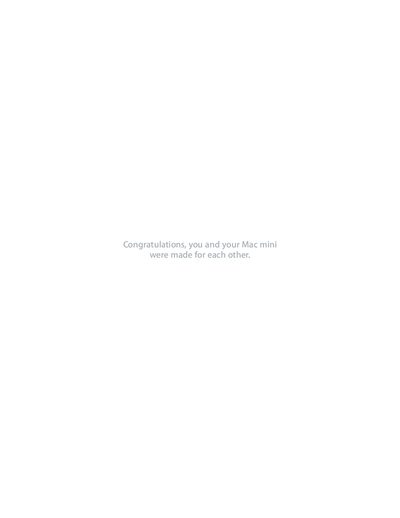 Apple Mac mini Setup and User Guide - cover page