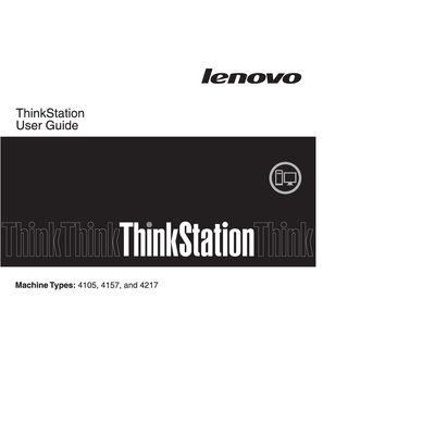 Lenovo ThinkStation 4105/4157/4217 User Guide - cover page