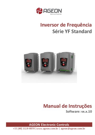 Ageon YF Inverter Instruction Manual - cover page