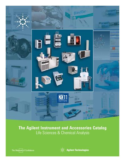 Agilent Scientific Instruments Catalog 2011 - cover page