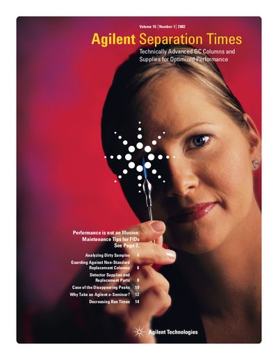 Agilent Separation Times Volume 15 Number 1 - cover page