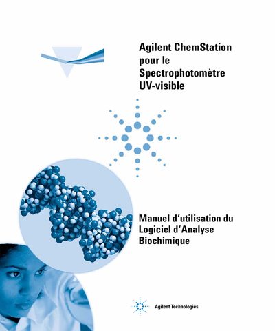 Agilent ChemStation G1117A Biochemical Analysis Software User Manual - cover page