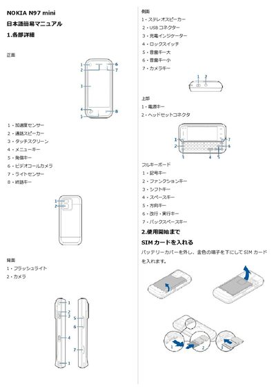 Nokia N97 mini User Manual - cover page