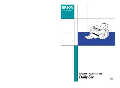 Epson Stylus Scan 2000 User Manual - cover page