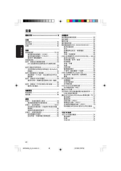 Philips DVP5965K DVD Player User Manual - cover page