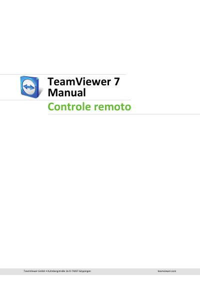TeamViewer 7 User Manual - cover page