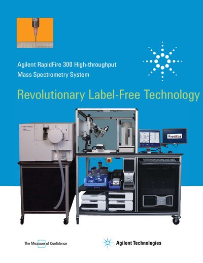 Agilent RapidFire 300 High-throughput Mass Spectrometry System Product Leaflet - cover page