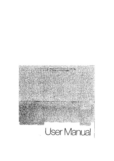 Sampo HD-J4101UL Drink Machine User Manual - cover page