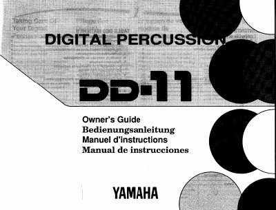 Yamaha DD-11 Digital Percussion Unit Owner's Guide - cover page