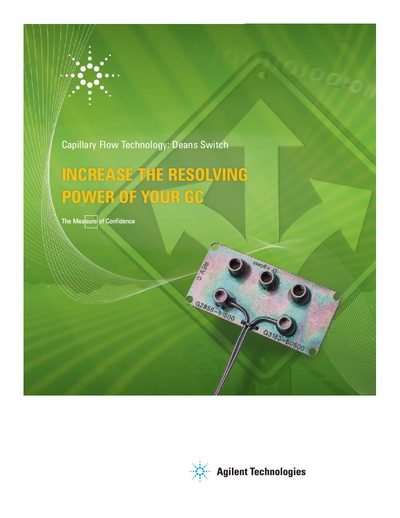 Agilent Capillary Flow Technology Deans Switch Product Brochure - cover page