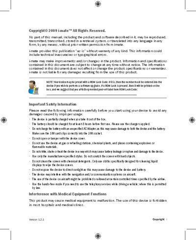 i-mate 810-F User Manual - cover page