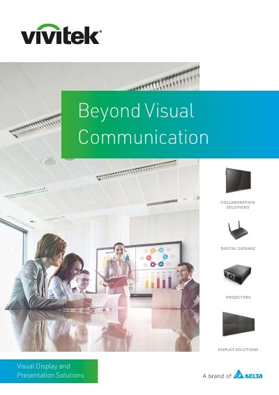 Vivitek Projectors and Display Solutions Overview - cover page