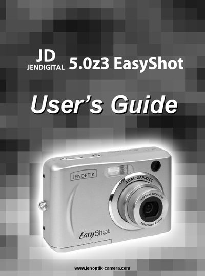 JD camera 5.0z3 easyshot users guide - cover page