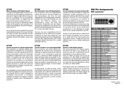 NEC LT156 Projector User Manual - cover page