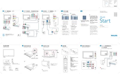 Philips 32PFL3403/37PFL3403/42PFL3403/47PFL3403 TV Quick Start Guide
