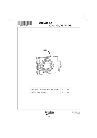 Schneider ATV12 Manual - cover page