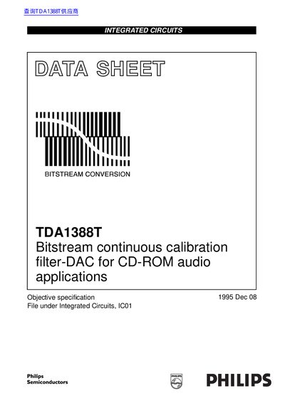 Philips TDA1388T Integrated Circuits Datasheet