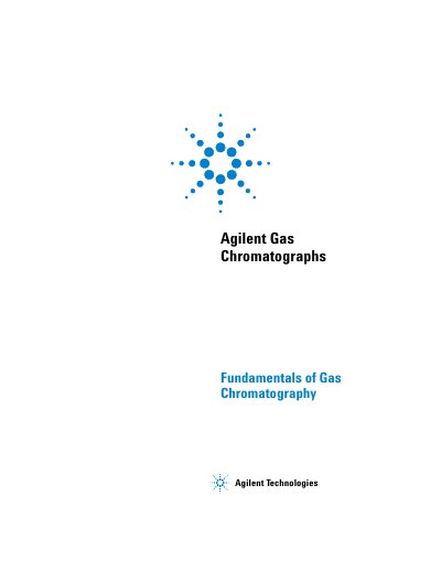 Agilent Gas Chromatographs - Fundamentals of Gas Chromatography guide - cover page