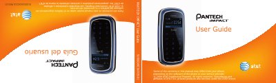 Pantech IMPACT Mobile Phone User Guide - cover page