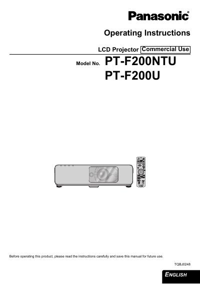 Panasonic MINAS A40 Seris AC Servo Motor Driver Manual - cover page
