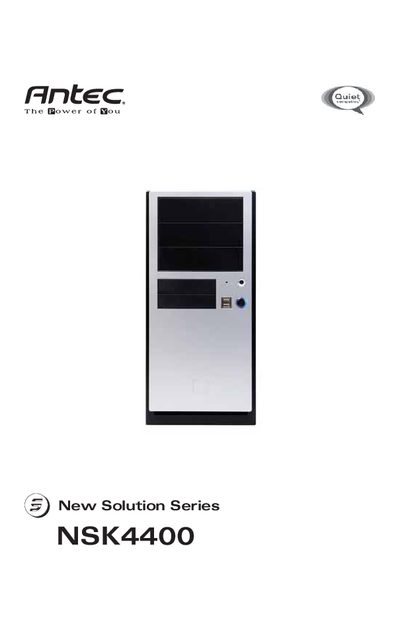 Antec NSK4400 Chassis Manual - cover page
