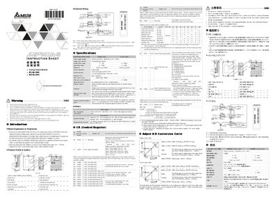 Delta DVP04DA-S Analog Output Module Installation Guide