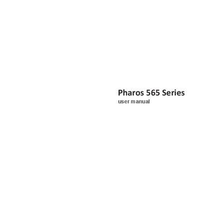 Pharos 565 Series User Manual - cover page