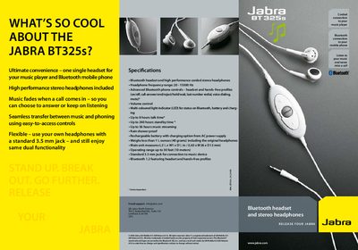 Jabra BT325s User Manual - cover page