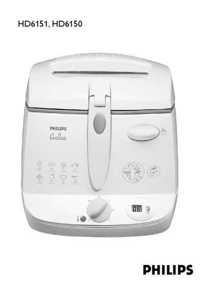 Philips HD6151 HD6150 Deep Fryer User Manual - cover page