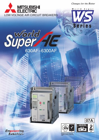 Mitsubishi Electric WS Series Low Voltage Air Circuit Breaker Manual - cover page