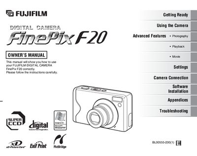 Fujifilm FinePix F20 User Manual