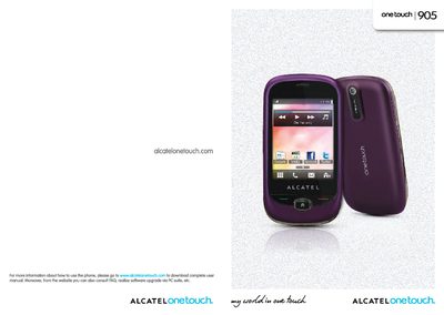 TCT Mobile One Touch 905 User Manual - cover page