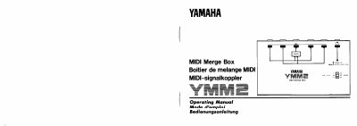 Yamaha YMM2 MIDI Merge Box Operating Manual - cover page