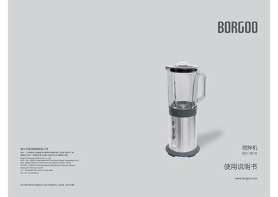 Borgoo BG-301S Mixer User Manual - cover page