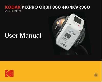KODAK PIXPRO 3600 VR CAMERA User Manual